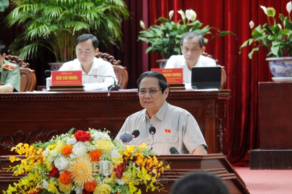 Thủ tướng Phạm Minh Chính tiếp xúc cử tri TP Cần Thơ ngày 21-4