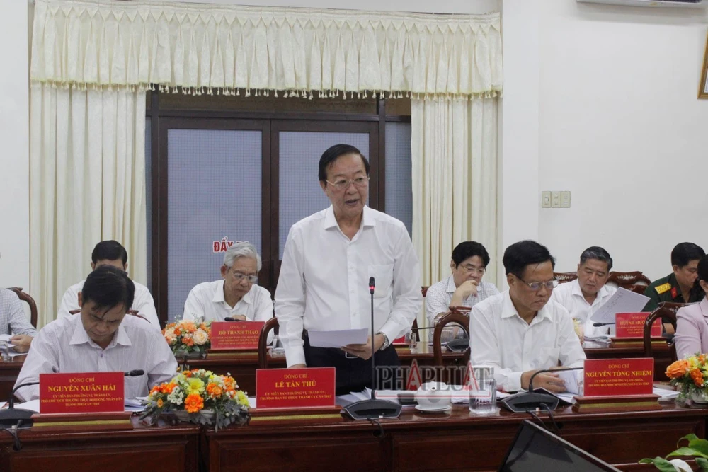 ông Lê Tấn Thủ, Trưởng Ban Tổ chức Thành ủy TP Cần Thơ