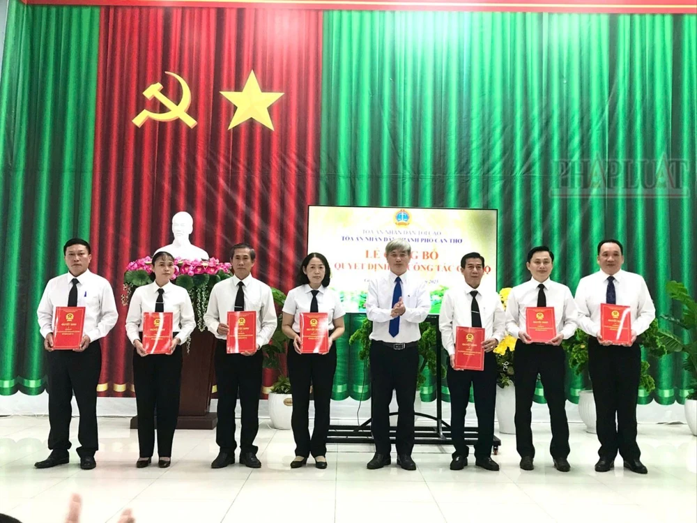 TAND TP Cần Thơ bổ nhiệm cán bộ