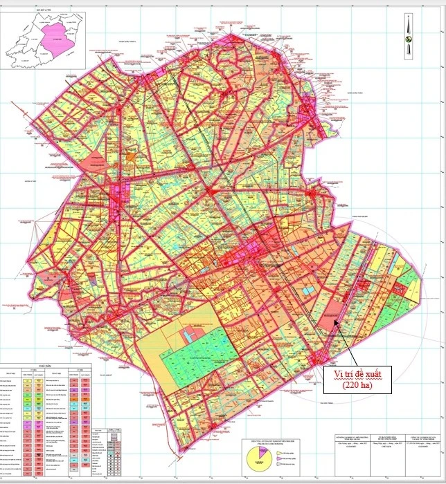 đề xuất vị trí sân golf ở huyện Phụng Hiệp cũ nay là xã Tân Phước Hưng