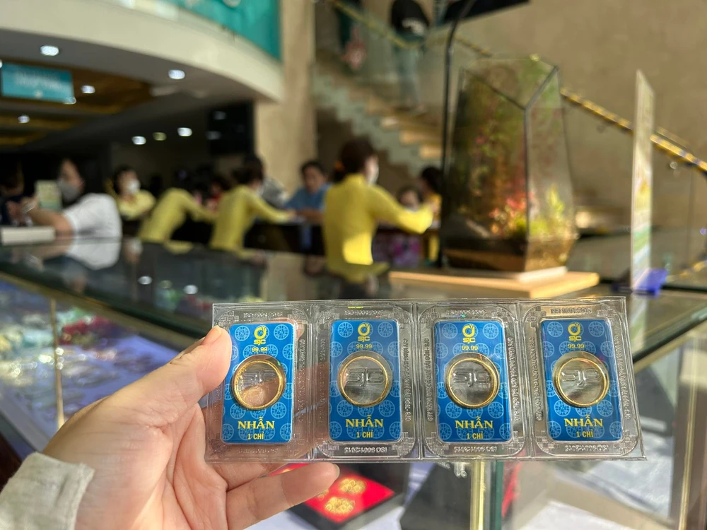 Vàng nhẫn 9999 đang giúp nhà đầu tư vàng kiếm lời nhanh chóng. Ảnh minh hoạ