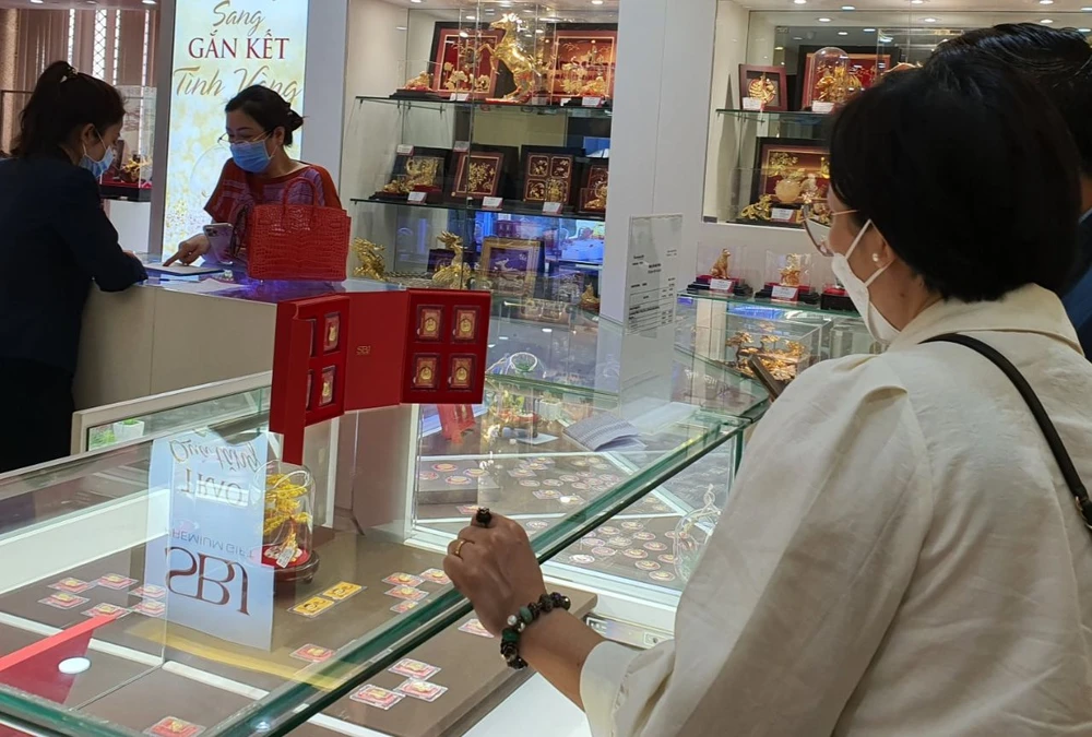 Giá vàng miếng SJC tăng lên mức cao nhất 1 tháng qua