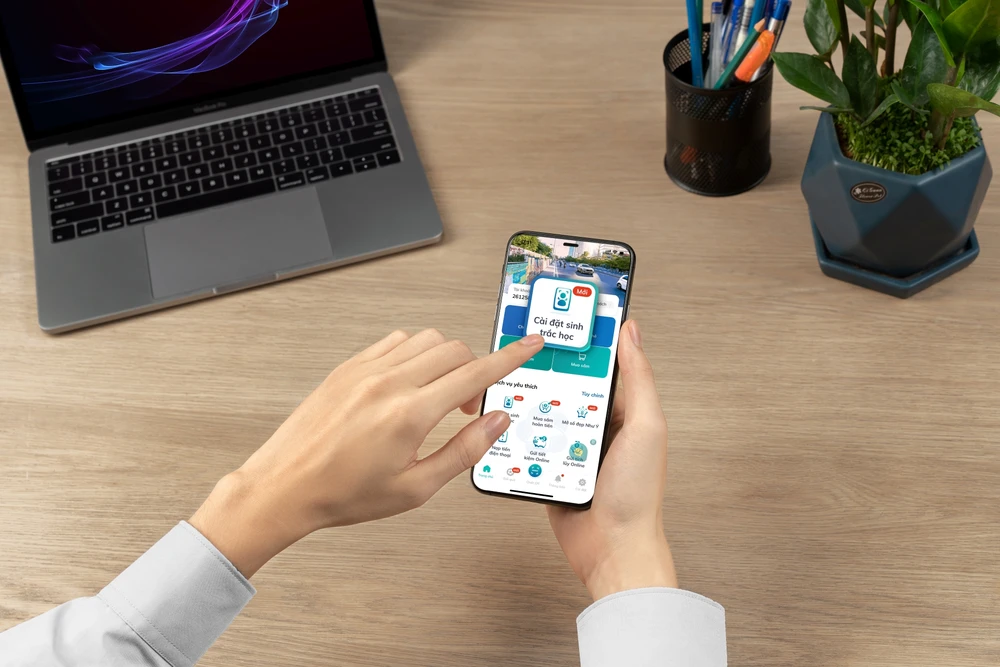 Khách hàng BIDV xác thực sinh trắc học thành công