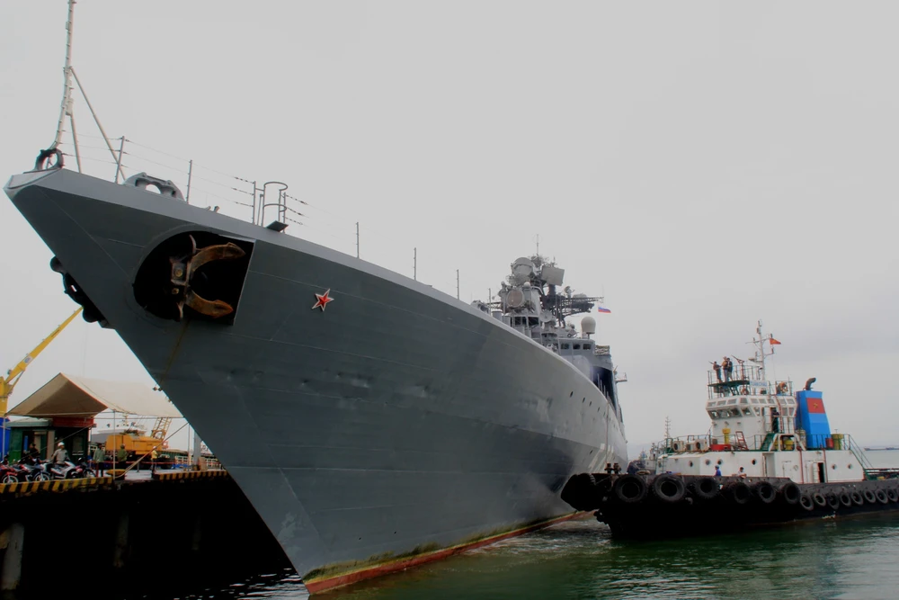Tàu ‘siêu chống ngầm’ hải quân Nga chính thức cập cảng Tiên Sa ảnh 4