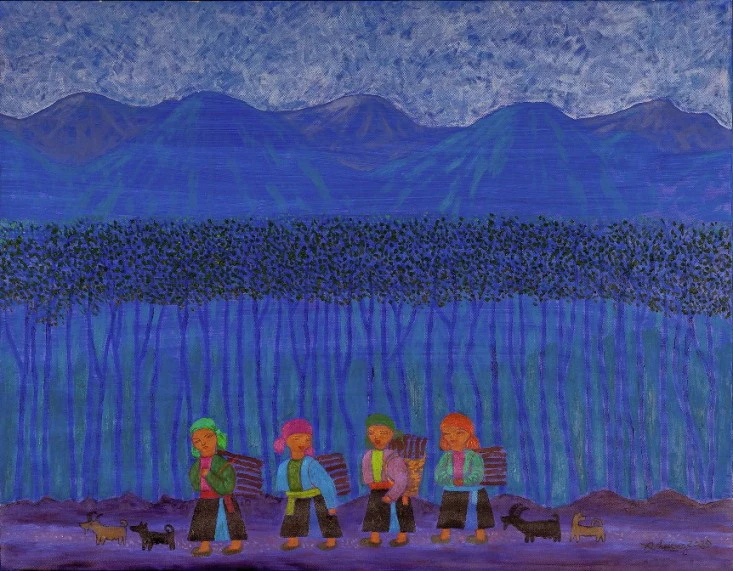 Hàng loạt họa sĩ nổi tiếng bán đấu giá tranh ủng hộ phục dựng nhà Lang ảnh 5