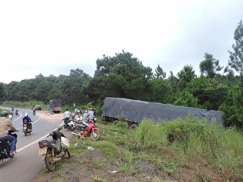 hiện trường vụ tai nạn