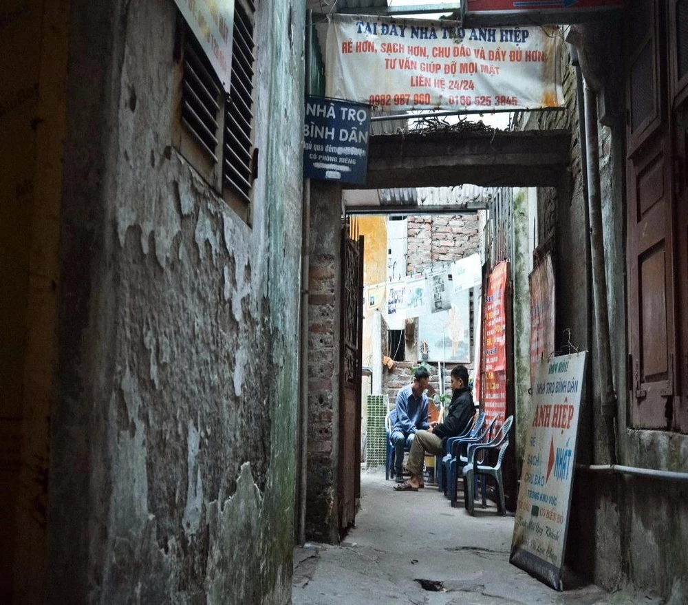 khu nhà trọ của ông hiệp