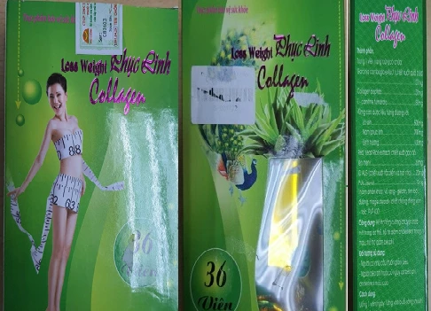 Sản phẩm vi phạm theo cảnh báo của Cục An toàn thực phẩm. Ảnh: Cục ATTP