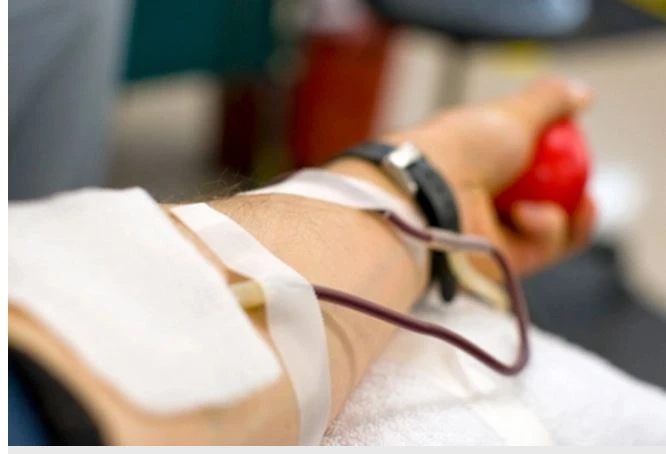 hiến máu tăng cân