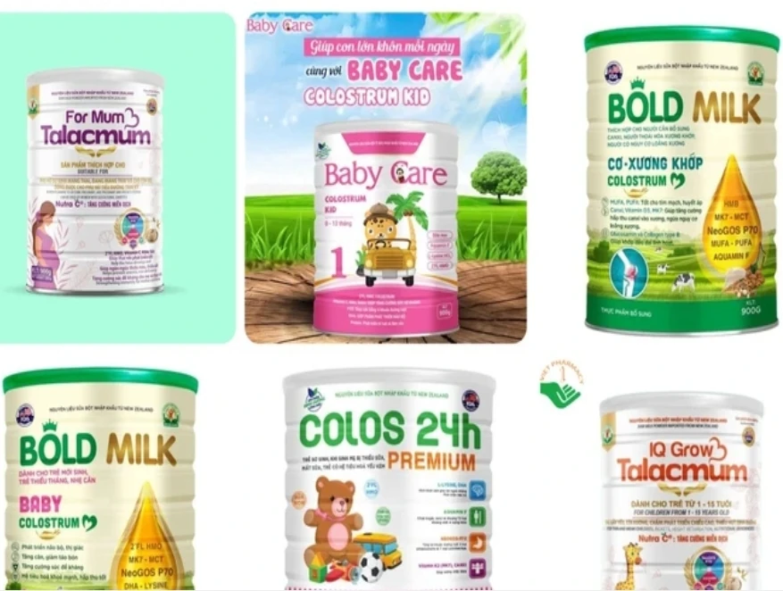 Một số loại sữa bột giả cơ quan chức năng vừa phát hiện, trong đó có sản phẩm Bold Milk - cơ xương khớp Colostrum