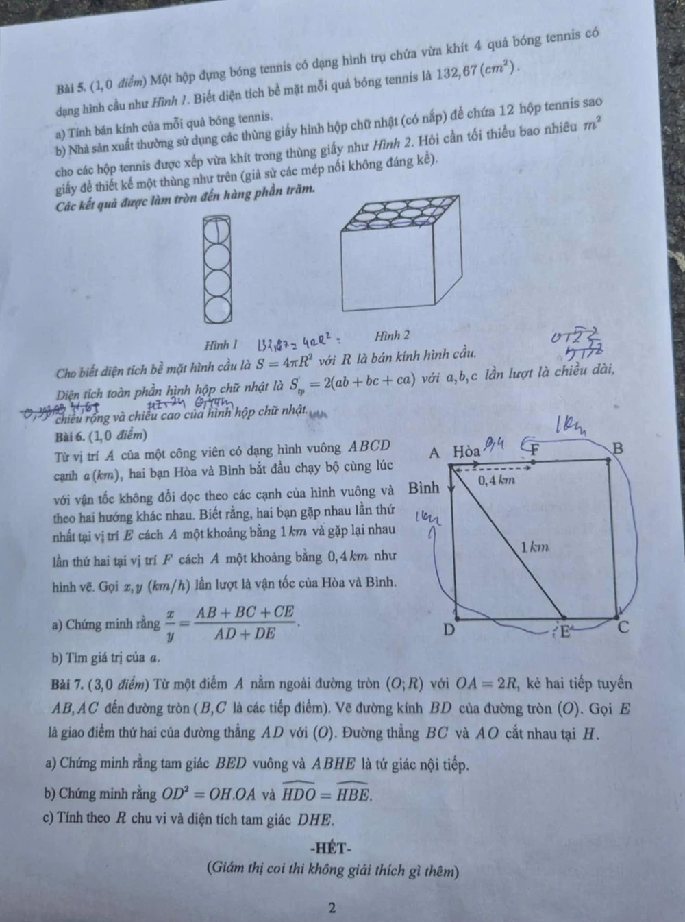 Đề Toán thi vào lớp 10 tại TP.HCM
