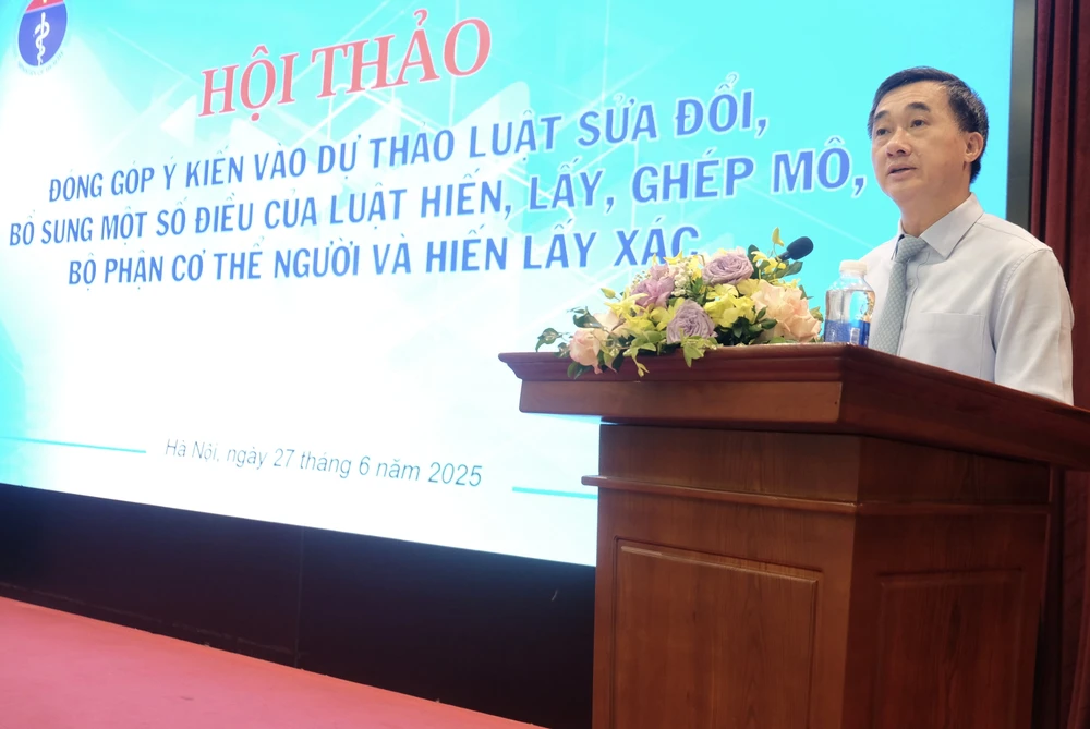 ông trần văn thuấn nói về số ca ghép tạng tại vn