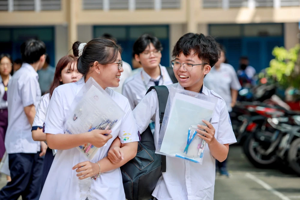 Thí sinh tham dự kỳ thi tốt nghiệp THPT 2025 tại TP.HCM