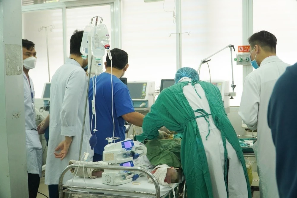 các nạn nhân bị bỏng nặng