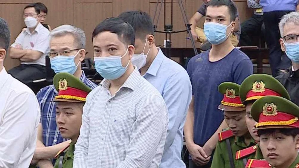 Bị cáo Phạm Trung Kiên tại tòa. Ảnh: CTV