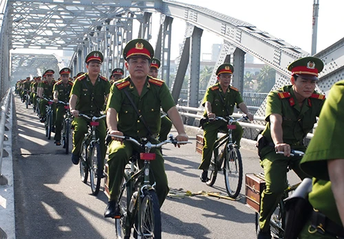 Cảnh sát khu vực Huế sẽ tuần tra bằng xe đạp ảnh 2