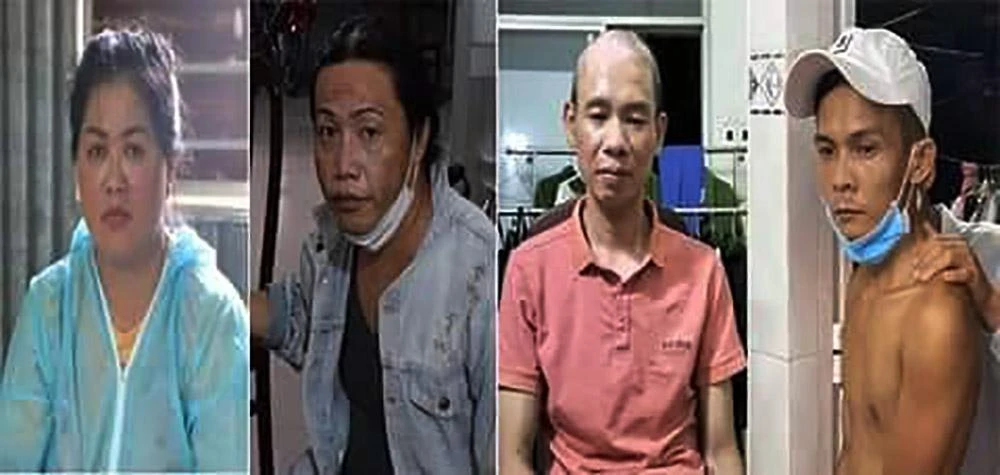 Các nghi can trong đường dây ma túy