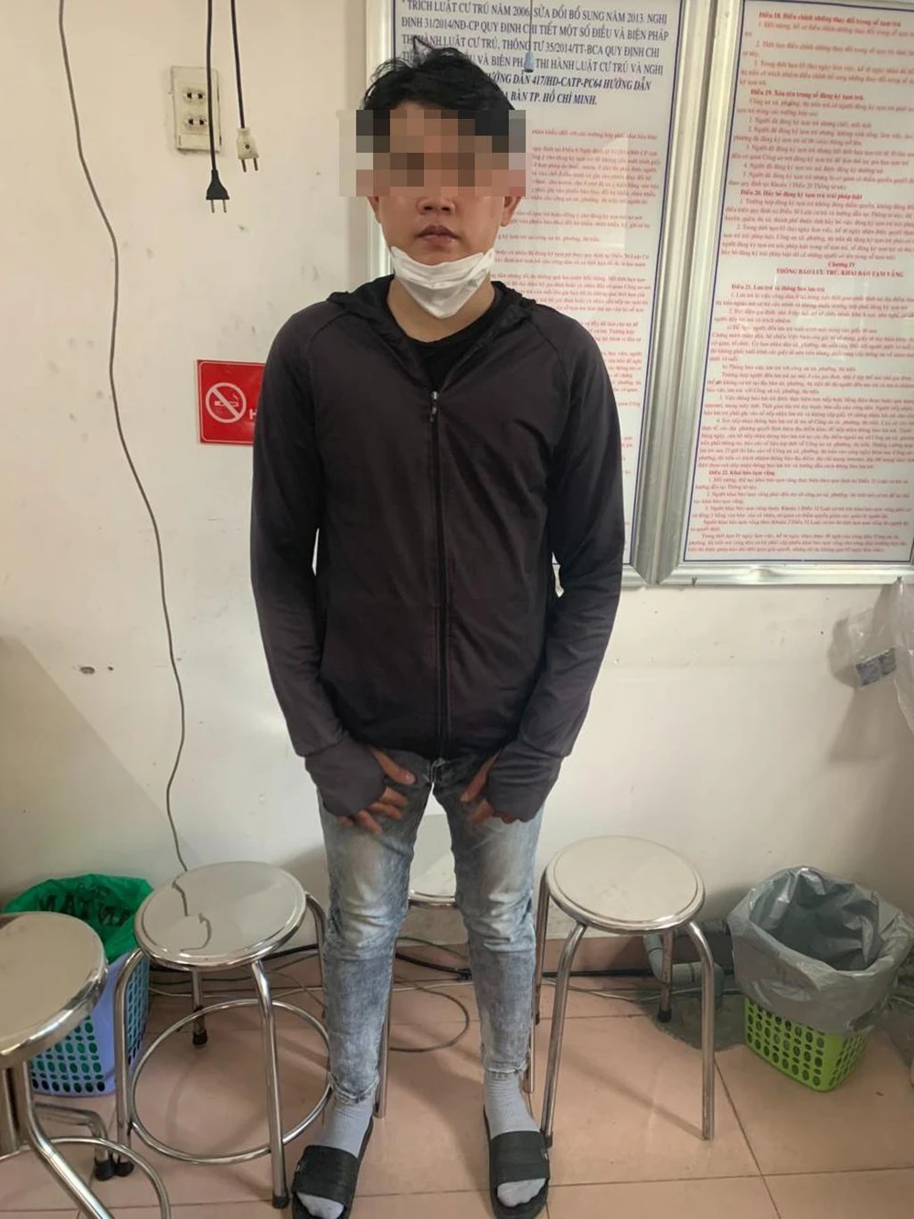 Ph tại cơ quan điều tra. Ảnh: CA