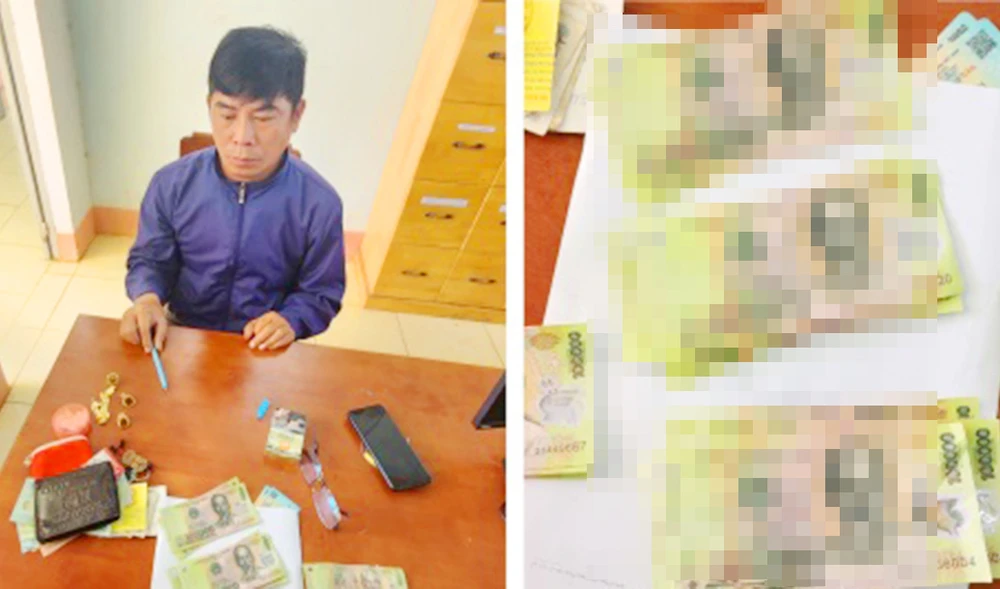 Lên mạng xã hội mua tiền giả về tiêu xài