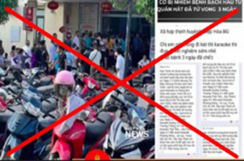 Loan tin sai về dịch bạch hầu, 1 phụ nữ bị xử phạt