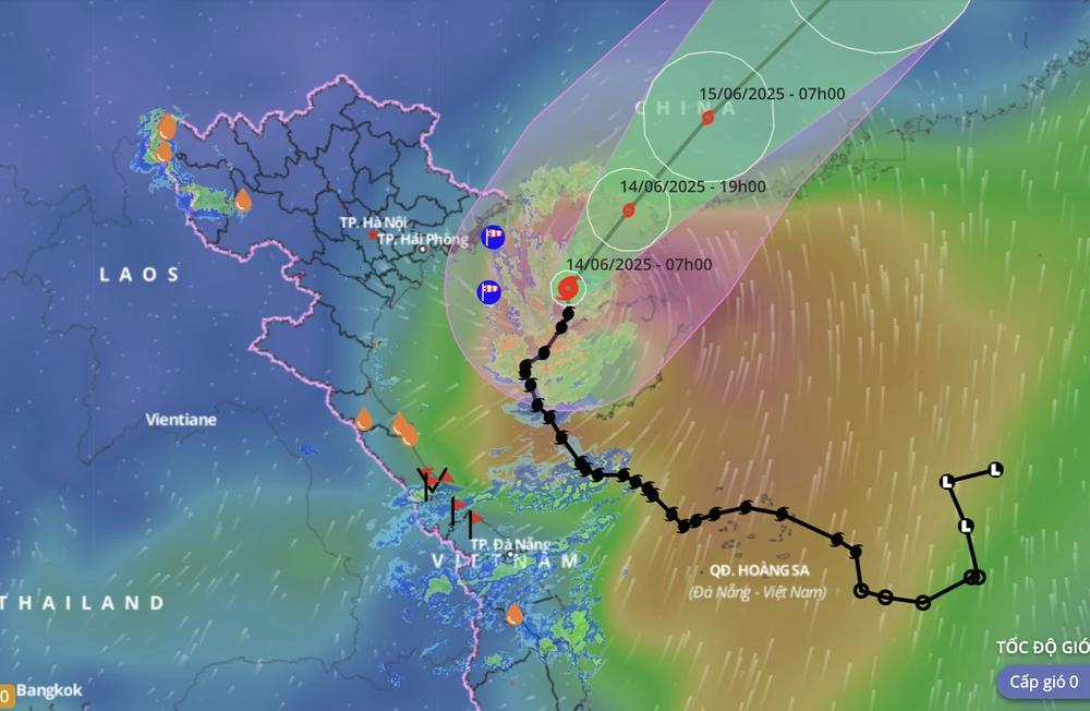 Bão số 1 suy yếu