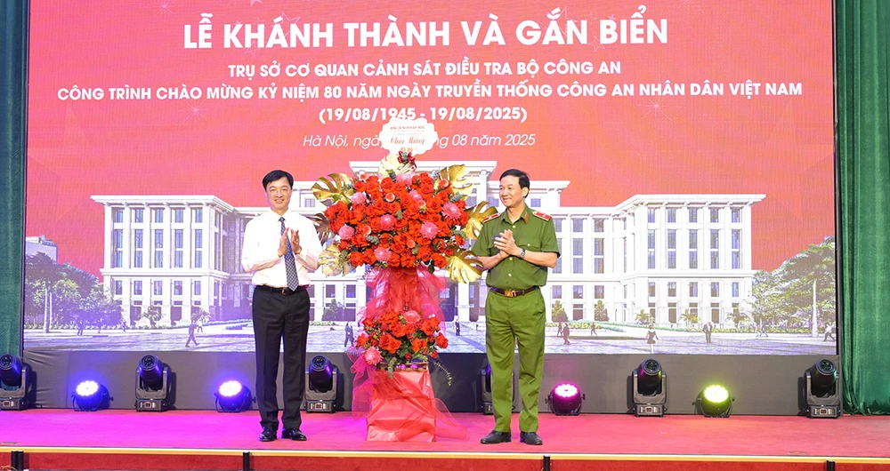 Khánh thành công trình Trụ sở Cơ quan Cảnh sát điều tra Bộ Công an