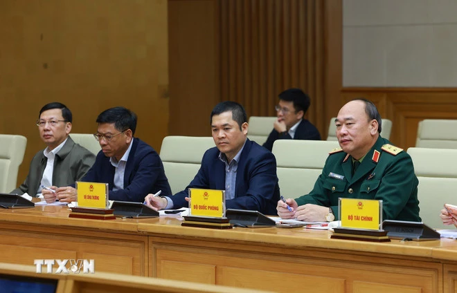 Các đại biểu tham dự Phiên họp lần thứ 28 của Ban Chỉ đạo chống khai thác hải sản bất hợp pháp. (Ảnh: Dương Giang/TTXVN)