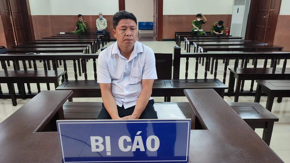 Bị cáo Hoan tại TAND Cấp cao tại TP.HCM ngày 12-5. Ảnh N.THÀNH Bị cáo Hoan tại TAND Cấp cao tại TP.HCM ngày 12-5. Ảnh N.THÀNH