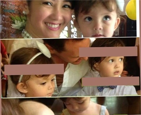 Trước đó, Hồng Nhung từng chia sẻ về các con: Hồng Nhung: “Tôm và Tép nhỏ bé giống mẹ, hôm nay đã bắt đầu toét miệng cười thành tiếng, mặt mũi rạng rỡ khi thấy hai người lớn thân thuộc nhất của mình. Bé trai mũi cao, tóc đen. Bé gái mũi tẹt, tóc vàng. Nhìn những cử chỉ đáng yêu của chúng, vợ chồng tôi như muốn tan thành nước”. Hình ảnh hiếm hoi cánh săn ảnh chụp được khi Hồng Nhung cho hai con đi siêu thị.