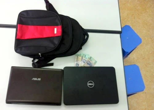 Tang vật công an thu được.Ảnh: Sơn Dương