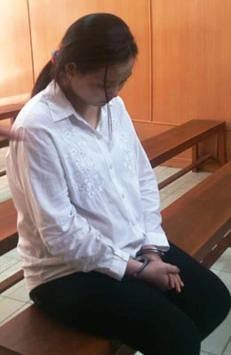 Nguyễn Thị Phương Đình tại phiên xét xử.