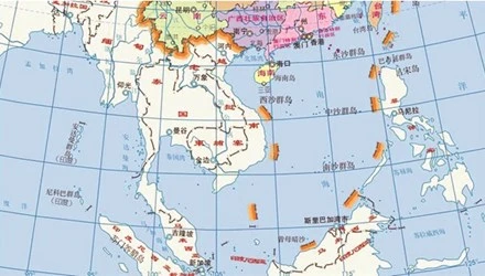 Tấm bản đồ khổ dọc mới vẽ Đường 10 đoạn bị học giả Trung Quốc cho là “trò trẻ con”