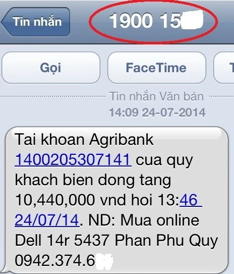 Cảnh báo chiêu giả tin nhắn chuyển khoản ngân hàng để lừa đảo ảnh 1