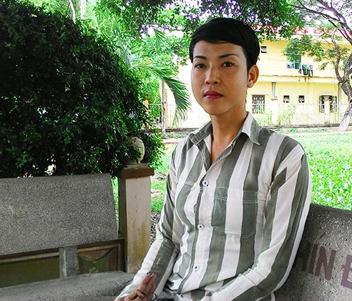 Cao Phước Nguyên được xem làphạm nhân nữ tínhnhất trong trại giam nam Phước Hòa. Ảnh:Thiên Chương P-20140828-104355-3611-1409443693.jpg