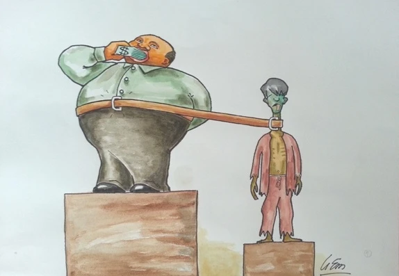 Những bức tranh biếm chích trúng 'tử huyệt' của tham nhũng ảnh 9