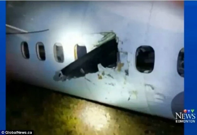 Cánh quạt máy bay đâm xuyên cabin, nữ hành khách thoát chết ảnh 1