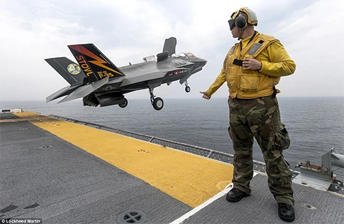 Phi công của Anh đang huấn luyện bay với F-35 ở Phlo-ri-đa. Ảnh: Lockheed Martin