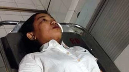 Cháu Nguyễn Kim Ánh đã được xuất viện, về nhà.