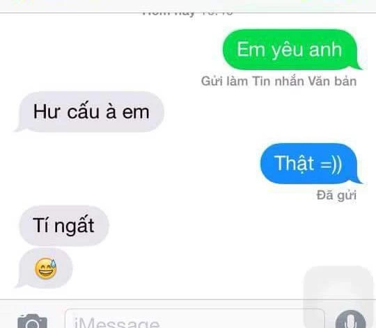 phản ứng em yêu anh