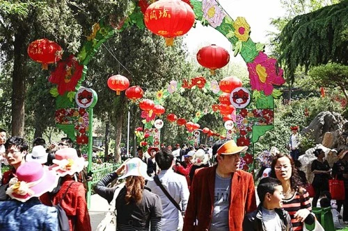 Du khách tham quan, chiêm ngưỡng hoa mẫu đơn ở Lạc Dương. Một cánh đồng hoa mẫu đơn rộng lớn ở Lạc Dương. Hoa mẫu đơn màu hồng đang trong thời kỳ nở rộ ở Lạc Dương. Hoa mẫu đơn tượng trưng cho sự giàu có, địa vị xã hội trong xã hội Trung Hoa cổ đại. Mùa hoa mẫu đơn bắt đầu từ đầu tháng 4 và kéo dài tới giữa tháng 5 hằng năm. Một cánh đồng hoa mẫu đơn vàng. Hằng năm, từ đầu tháng 4 đến giữa tháng 5, Lạc Dương lại đón một lượng du khách khổng lồ từ trong nước và nước ngoài về tham quan, chiêm ngưỡng loài hoa này. Những nhà thơ cổ đại Trung Quốc thích sử dụng hình ảnh hoa mẫu đơn để mô tả phụ nữ đẹp. Những bông hoa mẫu đơn màu hồng tượng trưng cho một vẻ đẹp thanh lịch. Có hơn 600 loài hoa mẫu đơn ở Lạc Dương. ....với vô số màu sắc rực rỡ. Một số lượng du khách khổng lồ đang đổ về Lạc Dương để chiêm ngưỡng hoa mẫu đơn vào thời gian này.