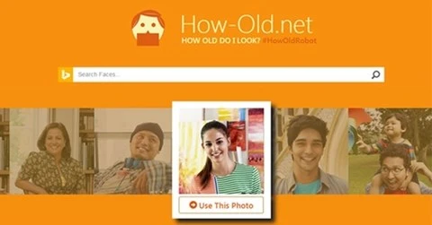 Giao diện ứng dụng website nhận dạng tuổi đang gây sốt trên mạng xã hội.