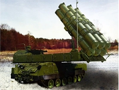 Bệ phóng trong cơ cấu tổ hợp Buk-M3.