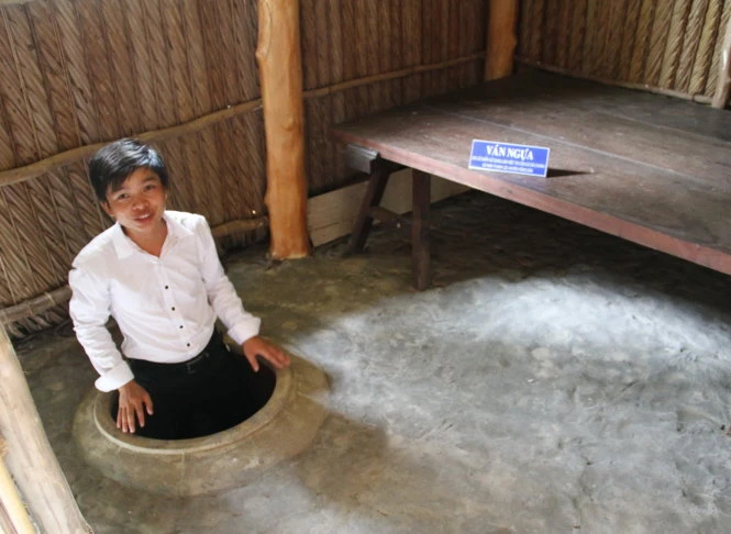 Nơi làm việc của ông Lê Duẩn trong thời gian công tác ở đồng chó ngáp Bạc Liêu - Ảnh: V.TR.