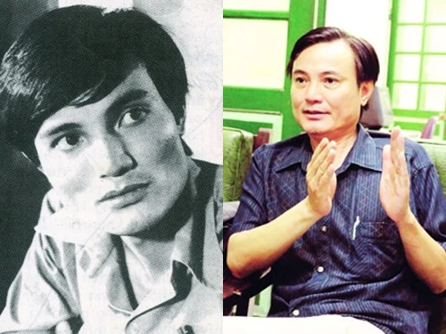 "Giáo Thứ" Hữu Mười trong phim (trái) và ngoài đời. HUU-M-7632-1442995192.jpg