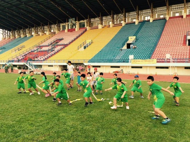 Phải kích thích hứng thú vận động cho trẻ từ nhỏ - Ảnh: BT