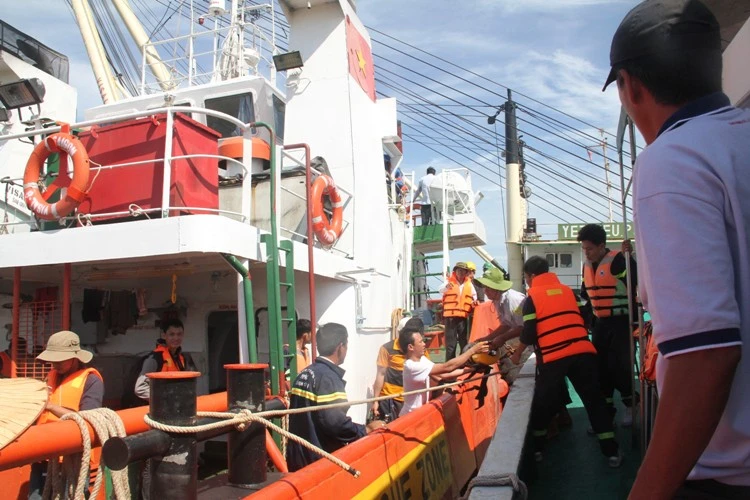 Tung hơn 100 người tìm kiếm nạn nhân vụ chìm tàu Hoàng Phúc 18 ảnh 6