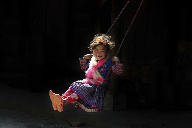  &nbsp;Em bé ở Phiêng Cành (Mộc Châu, Sơn La) 