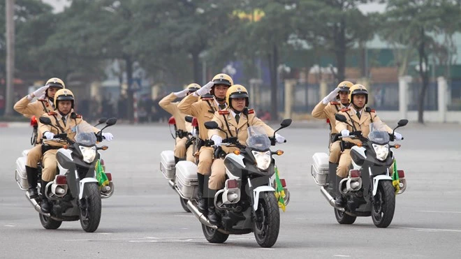 Bộ trưởng Trần Đại Quang phát lệnh xuất quân bảo vệ Đại hội Đảng ảnh 4