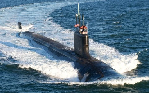 Một chiếc tàu ngầm lớp Virginia. Ảnh AP
