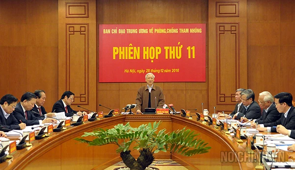Phiên họp thứ 11 Ban Chỉ đạo Trung ương về phòng, chống tham nhũng 
